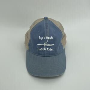 KAYAKING LIGHT BLUE WOMENS Mesh Truckers Cap Hat Adjustable JUST ADD WATER